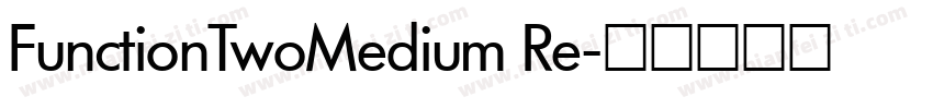 FunctionTwoMedium Re字体转换